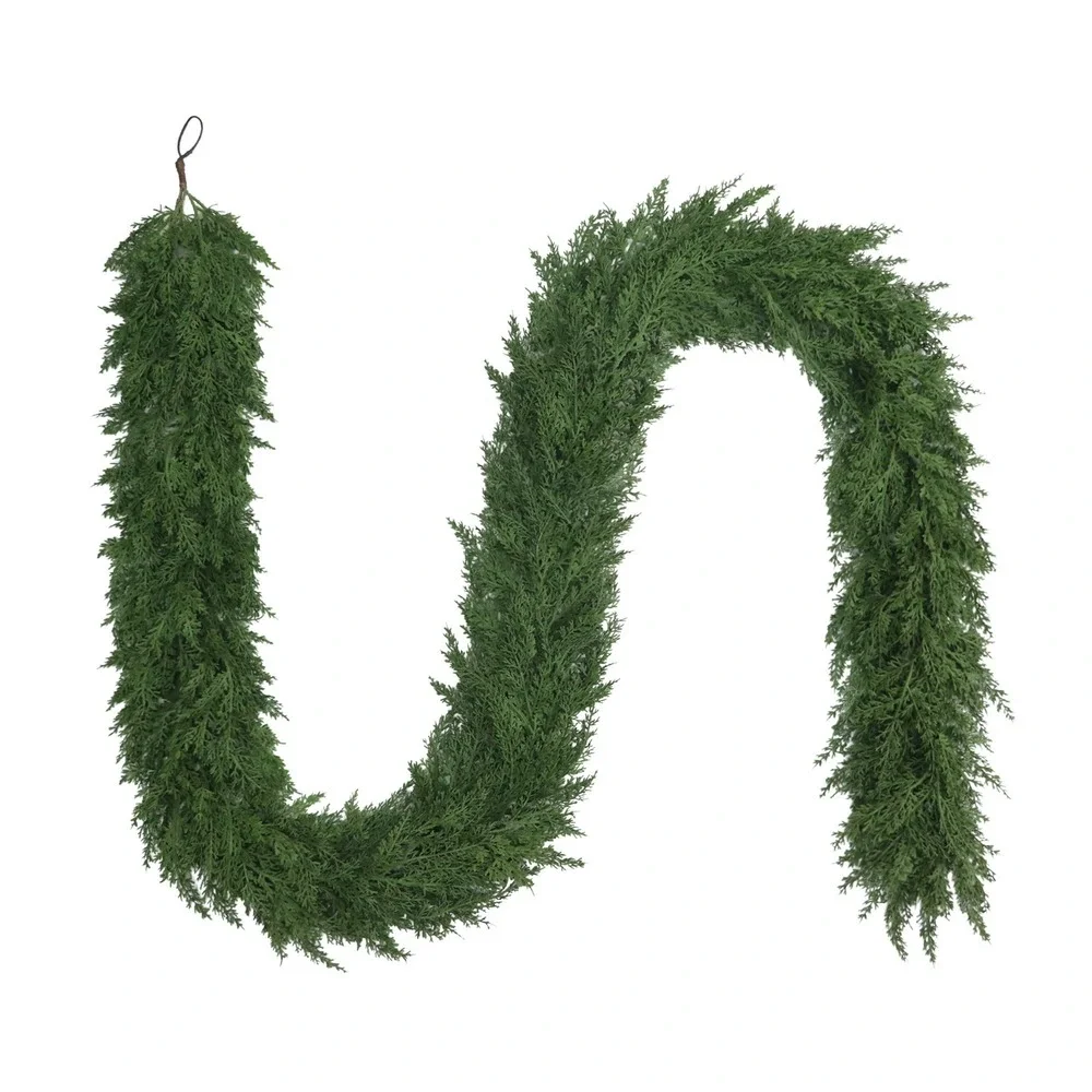 My Texas‎ House 9ft Natural Feel Cedar Green Artificial Christmas Garland
